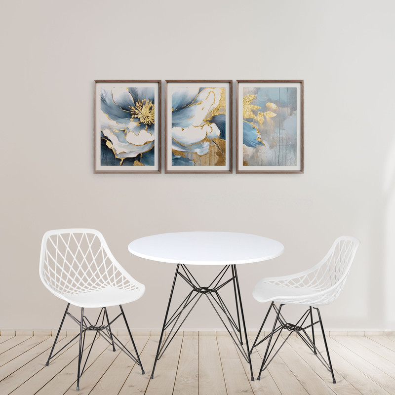 میز و صندلی ناهارخوری دو نفره مدل الماس فایبرگلاس پایه فلزی GS