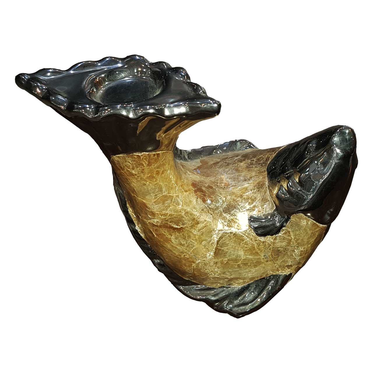 جاشمعی چینی طرح ماهی صدفی