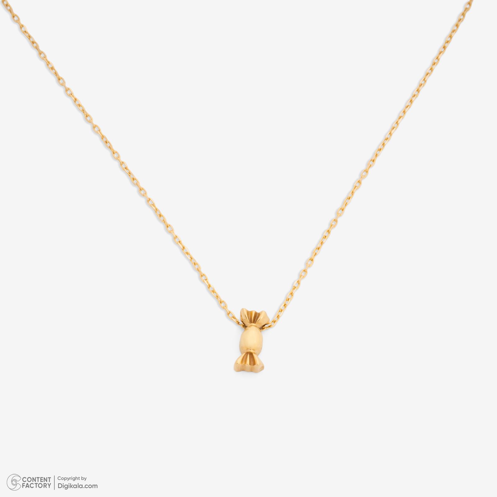 گردنبند طلا 18 عیار زنانه با زنجیر حلقه‌ای (فلامینگو) گلدم مدل PE147010 -  - 6