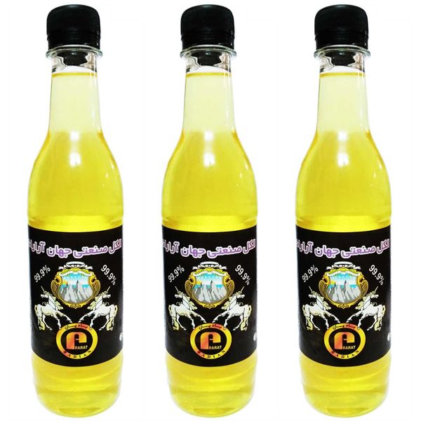 الکل صنعتی %99.9 جهان آرارات حجم 450 میلی لیتر بسته 3 عددی الکل صنعتی %99.9 جهان آرارات حجم 450 میلی لیتر بسته 3 عددی