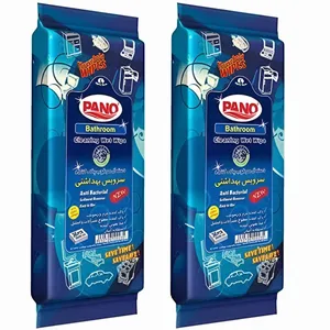 دستمال مرطوب تمیزکننده سطوح پانو مدل 107 بسته 2 عددی
