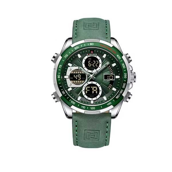 ساعت مچی عقربه‌ای مردانه کوارتز نیوی فورس مدل NF9197L S/GN/GN