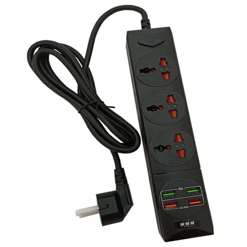 چندراهی برق و هاب شارژ مدل POWER SOCKET BKL-01