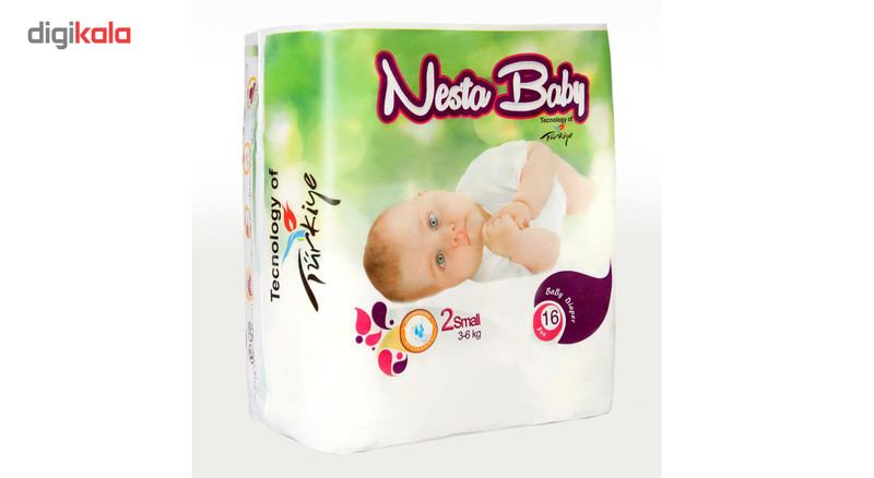 پوشک نستابیبی مدل Small سایز 2 بسته 16 عددی