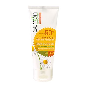کرم ضد آفتاب رنگی شون SPF50 مدل Chamomile extract مناسب پوست های چرب وزن 50 گرم