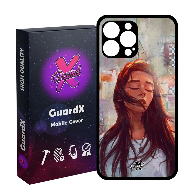 کاور گارد ایکس طرح Girl مدل Glass10056 مناسب برای گوشی موبایل اپل iPhone 13 Pro Max