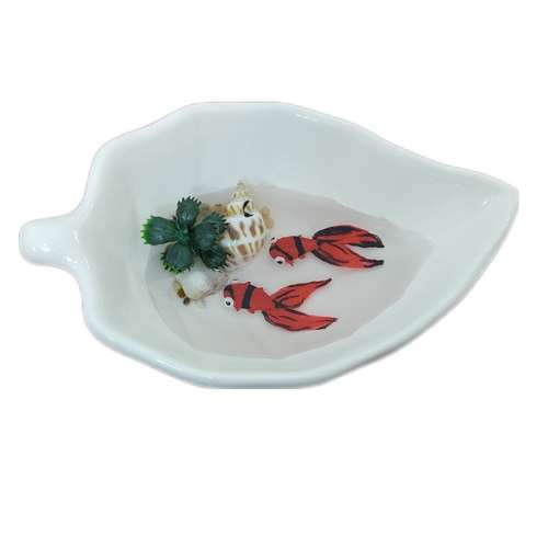 ظرف ماهی هفت سین سرامیکی مدل شمشاد