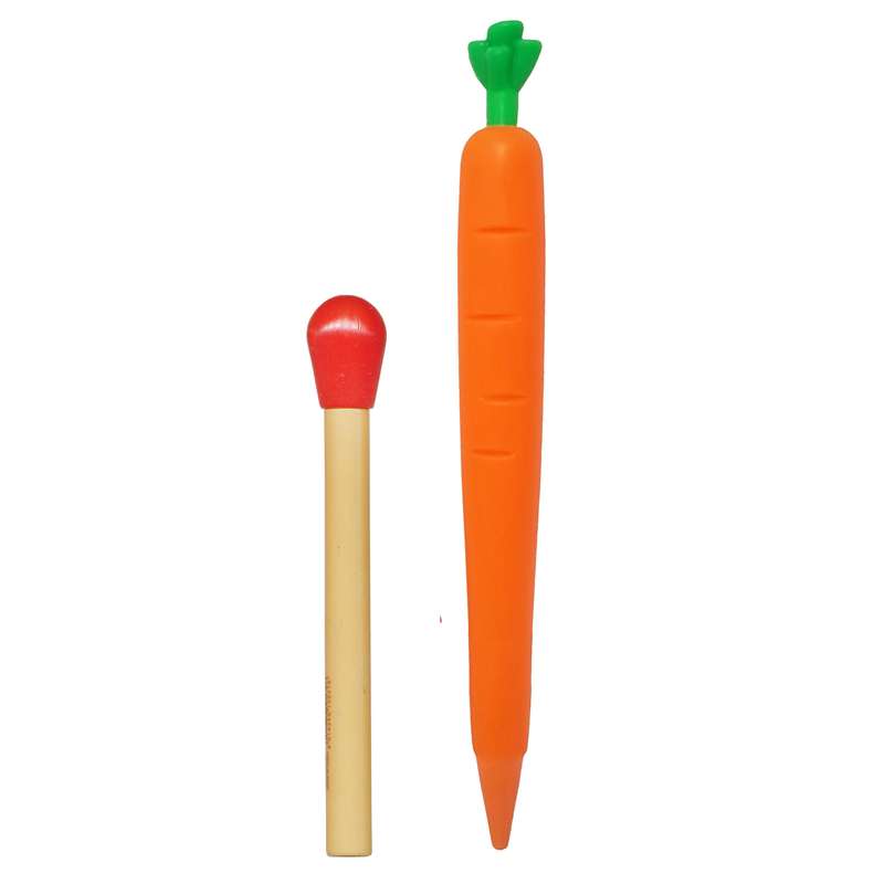 مداد نوکی 0.5 میلی متری مدل هویج به همراه نوک