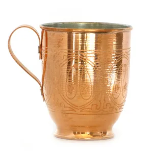 لیوان مسی طرح شکمی مدل L101