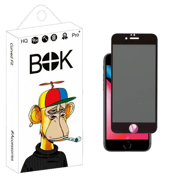 محافظ صفحه نمایش حریم شخصی بوک مدل HD+ مناسب برای گوشی موبایل اپل Iphone6/7/8 plus