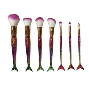 ست برس آرایشی مدل پری دریایی مجموعه 7 عددی