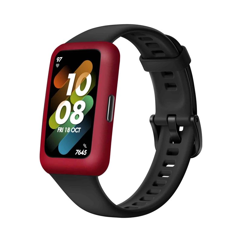 برچسب ماهوت طرح Matte-Warm-Red مناسب برای ساعت هوشمند هوآوی Band 7
