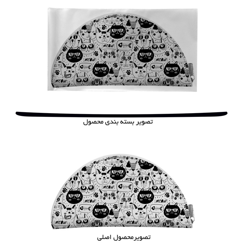 جای لقمه مستر راد مدل گربه طرح وکتور کد fiory 2204 