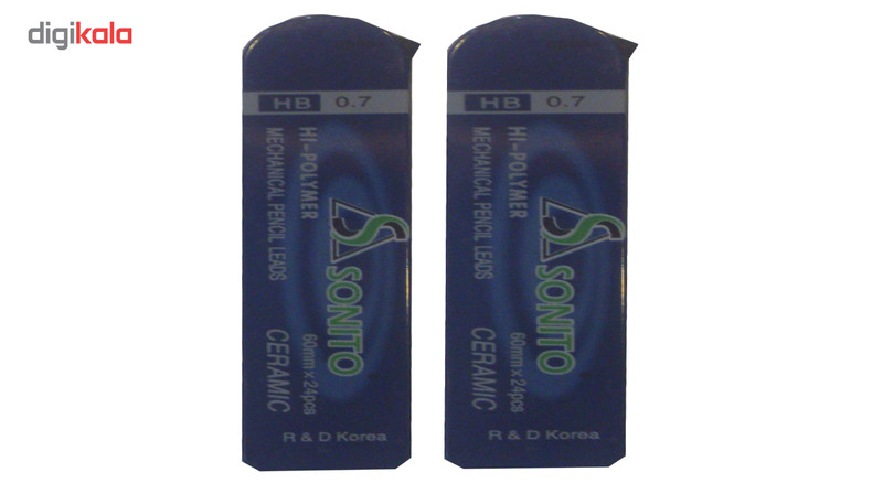 نوک مداد نوکی 0.7 میلی متری سونیتو مدل Hi-Polymer بسته 2 عددی