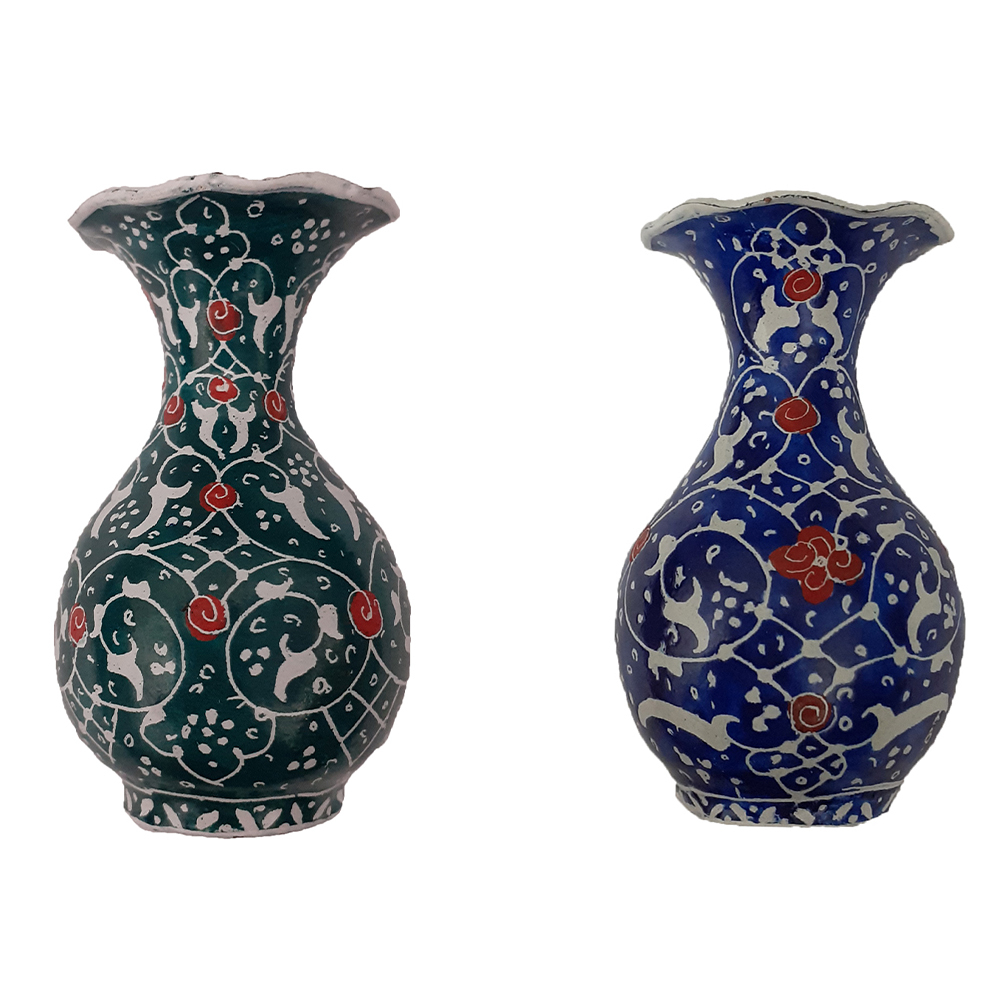 گلدان میناکاری کد 13 بسته 2 عددی