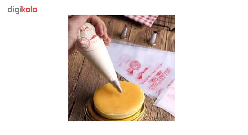 ست قیف خامه زن یکبار مصرف مستر کد 732894 بسته 100عددی