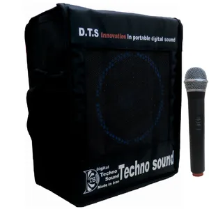 مجموعه اکو همراه شارژی 6 اینچ تکنوسوند مدل TS100W به همراه میکروفون