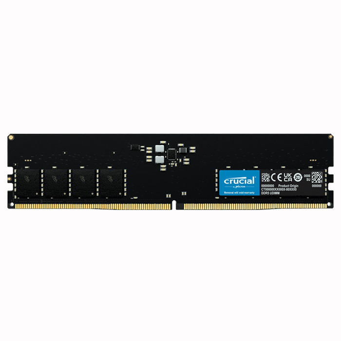 تصویر رم دسکتاپ DDR5 تک کاناله 4800 مگاهرتز CL40 کروشیال مدل UDIMM ظرفیت 16 گیگابایت