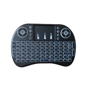  Persian Letter i8 Wireless Keyboard, Membrane Switch, Portable, LED RGB Lighting