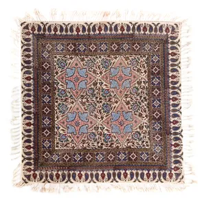 رومیزی قلمکار لوح هنر طرح واگیره کد 200 سایز 60×60 سانتی متر