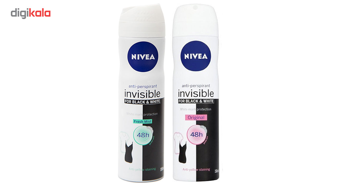 پک اسپری ضدتعریق زنانه نیوآ مدل Fresh Mist و Original حجم 150 میلی لیتر