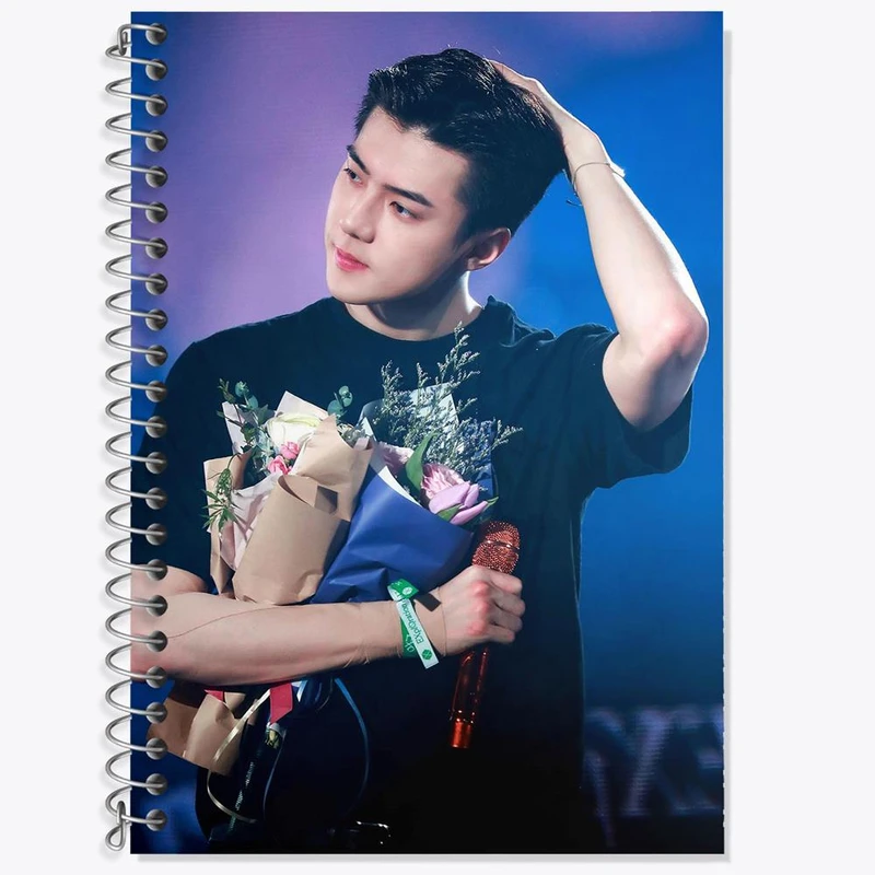 دفتر لغت 50 برگ خندالو مدل سهون گروه اکسو EXO کد 13471