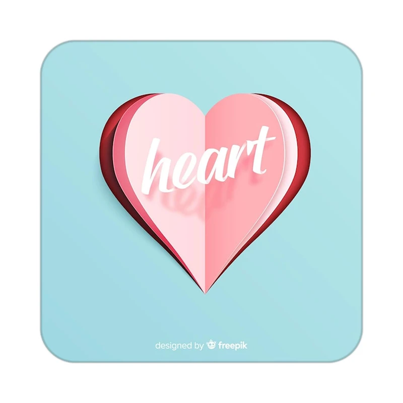 زیر لیوانی کاکتی طرح عاشقانه مدل mp39682