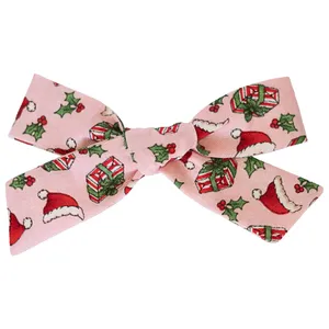 گیره مو دخترانه مدل پاپیون کریسمس