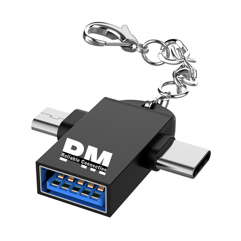مبدل OTG USB 3.0 به microUSB /  USB-C کد PM-102
