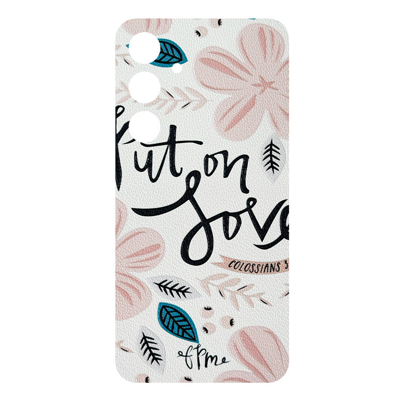 برچسب پوششی ریمکس مدل Leth طرح put on love مناسب برای گوشی موبایل سامسونگ Galaxy S24 Plus