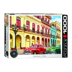 پازل 1000 تکه یوروگرافیکس پازلز مدل La Havana, Cuba كد 60005516