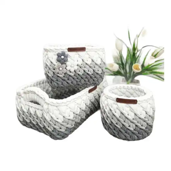 سبد قلاب بافی تریکو کد 3 مجموعه 3 عددی