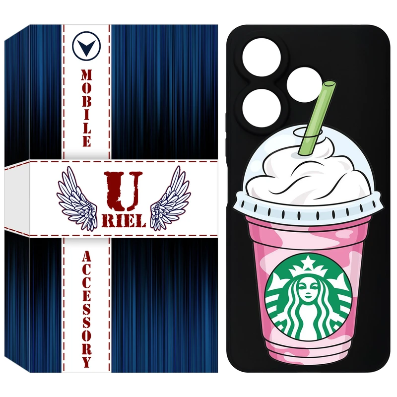 کاور یوریل مدل KSH کد 55 طرح استارباکس مناسب برای گوشی موبایل شیائومی Redmi 13x