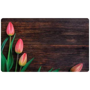  پادری طرح کیچن لاله m/513 فلاور سایز 46×76 سانتی متر 