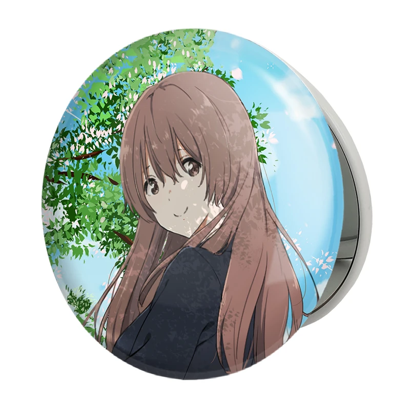 آینه جیبی خندالو طرح شوکو نیشیمیا انیمه سایلنت ویس A Silent Voice مدل تاشو کد 15819 