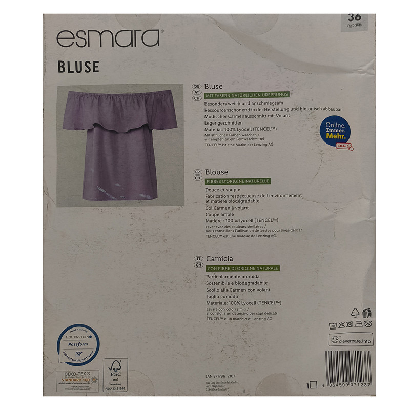 بلوز زنانه اسمارا مدل 18404362