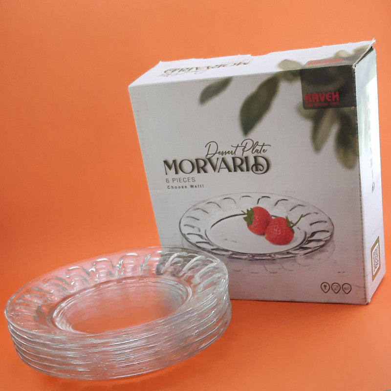بشقاب میوه خوری کاوه مدل MORV بسته 6 عددی