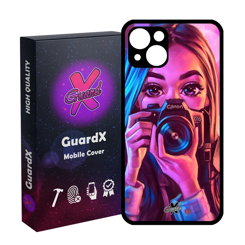 کاور گارد ایکس طرح دختر مدل Glass10288 مناسب برای گوشی موبایل اپل iPhone 13