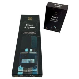 عود رامو مدل رویال کد ۰۱ با رایحه Black Afgano مجموعه ۲ عددی