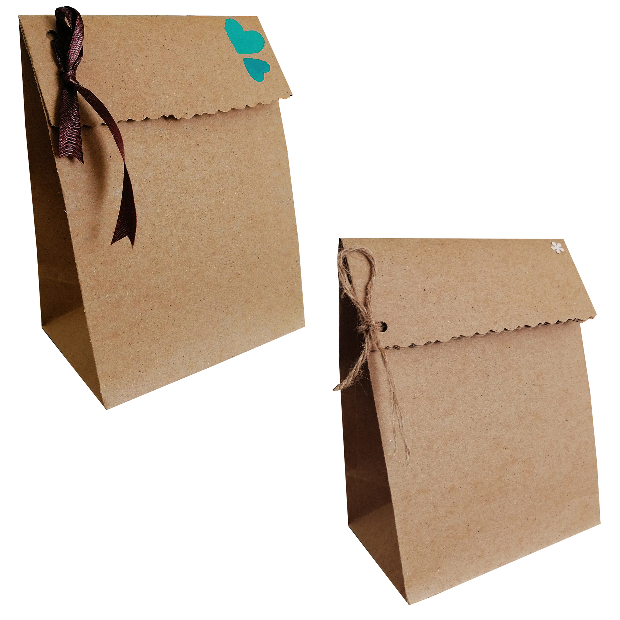 پاکت هدیه مدل قلب بسته 2 عددی