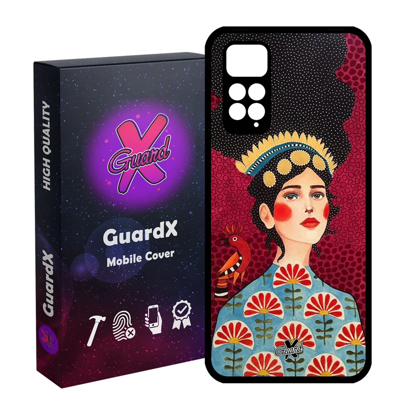 کاور گارد ایکس طرح Girl مدل Glass10179 مناسب برای گوشی موبایل شیائومی Redmi Note 11S/ Note 11 4G