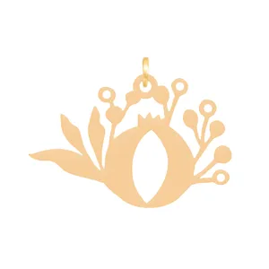 آویز گردنبند طلا 18 عیار زنانه باراد زر مدل انار BZ238