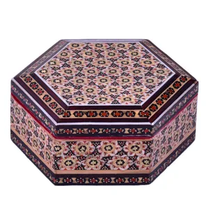 جعبه جواهرات خاتم کاری مدل ستاره کد 6-KH