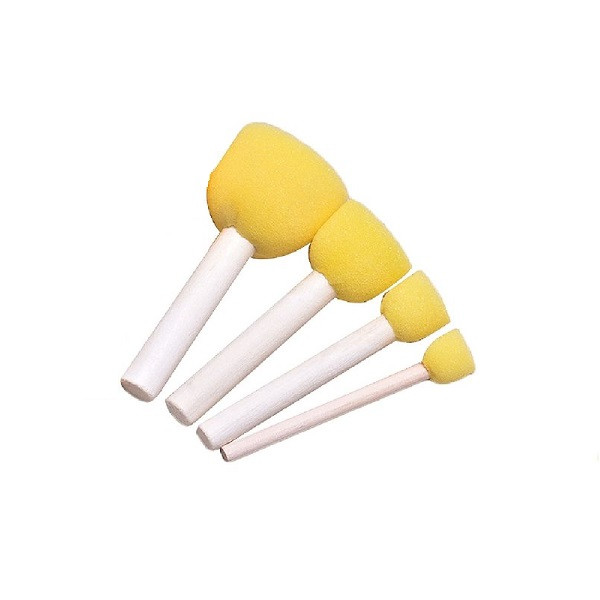 ابزار تزیین فوندانت به گز مدل تامپون اسفنجی مجموعه 4 عددی