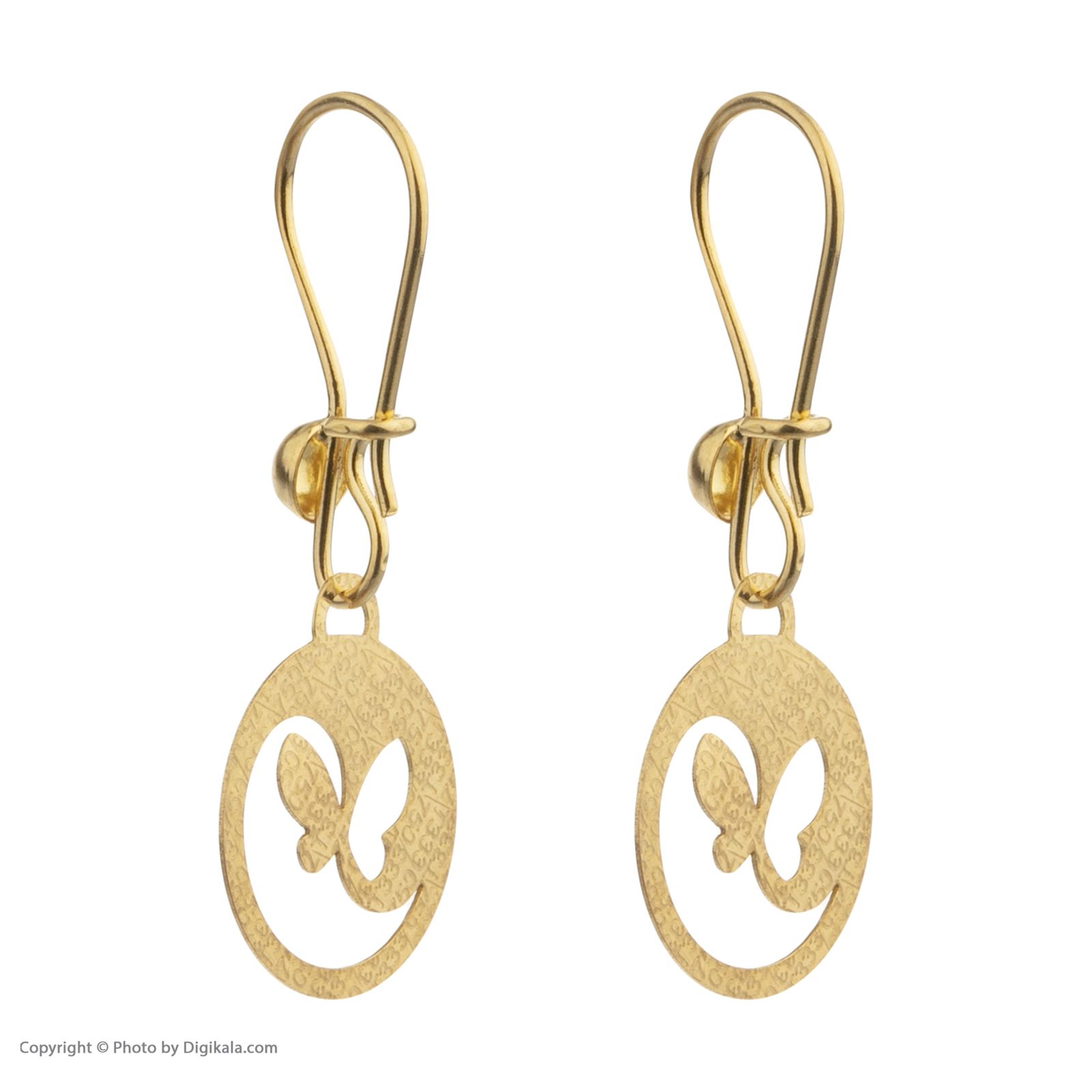 نیم ست طلا 18 عیار زنانه مایا ماهک مدل MS0628 طرح پروانه -  - 5