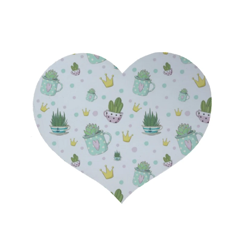    پادری مدل قلب طرح کاکتوس کد 8178  سایز 90 × 90 سانتی متر