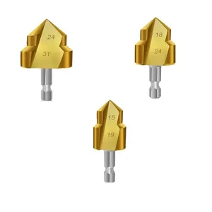 مته کاجی لوله سفید وورک زون مدل 9350 بسته 3 عددی