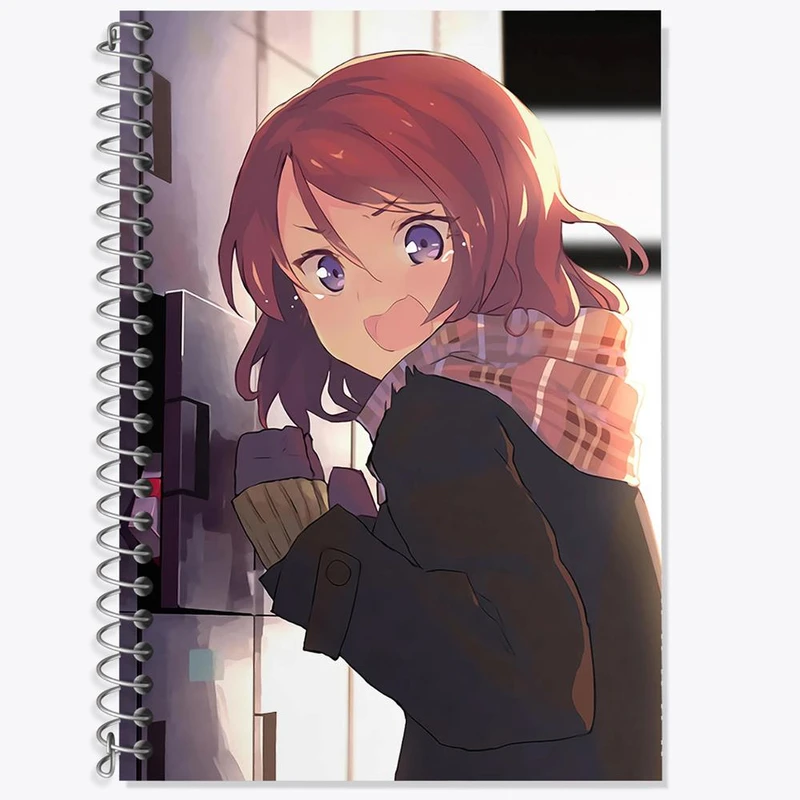 دفتر زبان 50 برگ خندالو مدل سه خط طرح ماکی انیمه لاو لایو Love Live کد 18278