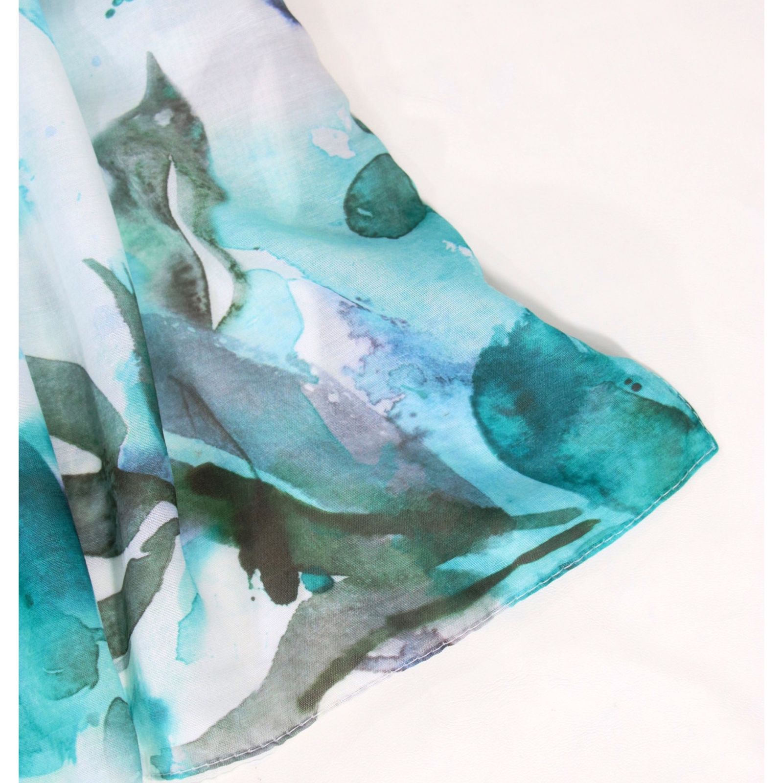 شال زنانه مدل نخی مزونی طرح بهار کد 2355 - - 19