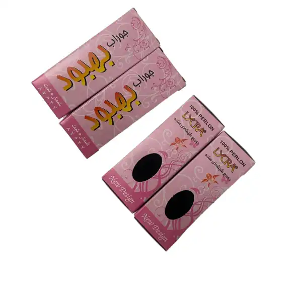 جوراب زنانه بهبود  مدل پارازین شیشه ای بسته 2 عددی